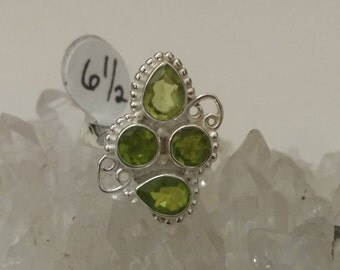 Peridot Ring Size 6 1/2