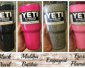 Custom Solid GLITTER YETI