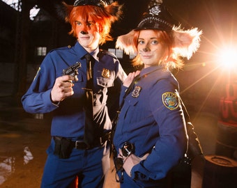 Zootopia police uniform Nick Wilde Gazelle Judy Hopps Finnick disney cartoon cosplay