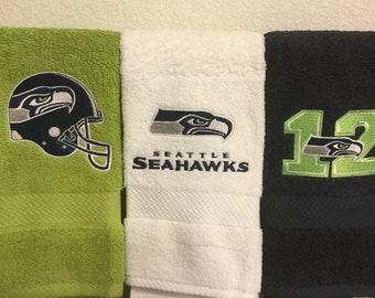 Seahawks Hand Towels. Set of 3