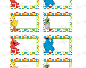Sesame name tags | Etsy