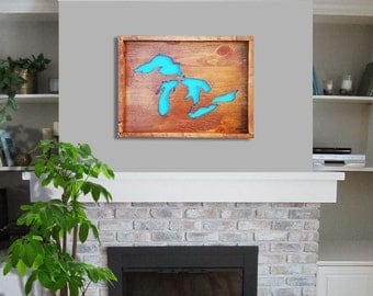 Lower Prices! Michigan - Great Lakes Wall Decor