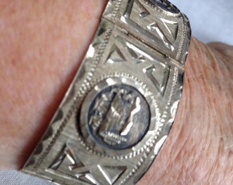 Sterling Silver Handcrafted Bracelet Pre-1979 Mexico
