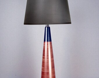 Table lamp,Unique lamp, Minimal lamp, Modern lamp, Eclectic lamp, Accent lamp,Painted lamp,Handmade lamp, Rose gold lamp