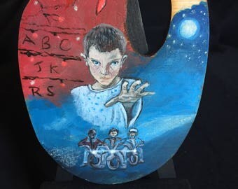 Stranger Things Inspired Custom Painted Mini Palette - Glow in the Dark