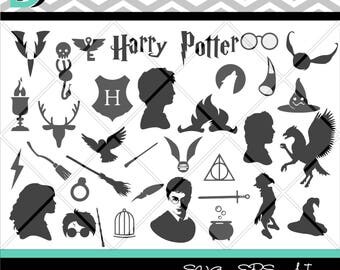 Harry potter svg,Harry Potter svg files,Silhouette Cameo Cricut,Digital Art Print,svg files,files for cricut,cut files,png files,