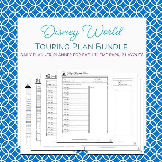NEW Disney World Touring Plan Bundle Detailed Planning