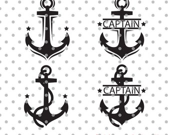 Anchors svg, captain svg, sea life svg, navy svg, dxf, DXF, Cricut Design Space, Silhouette Studio, Cut Files, at sea svg