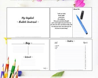 Digital Planner GoodNotes, Digital Bullet journal, Digital Planner, Digital Dot Paper, Student Planner, Monthly Planner, Daily Planner