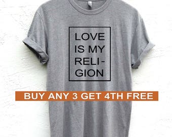 religion love shirt