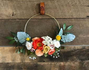 Petite Golden Hoop Wreath