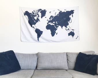 World Map Tapestry Wall Hanging world map tapestry | etsy World Map Tapestry Wall Hanging world map tapestry | etsy