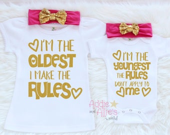 Big Sister Shirt, Matching Sister Outfits, Big Sister Outfit, Big Sister Little Sister Outfits, Little Sister Outfit, Sibling Outfits, SS1HP