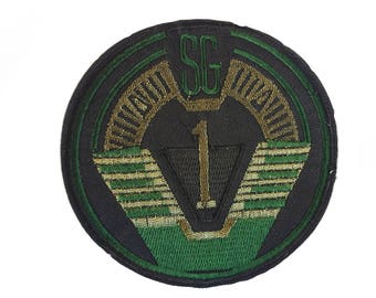 FREE SHIPPING-Domestic-InspireMeByAudrey Stargate SG-1 Atlantis U.S.S. Odyssey Uniform Logo Embroidered Sew/Iron-on Patch/Appliquees 4"