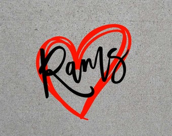 Rams Heart SVG