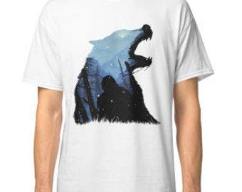 game of thrones jon snow house stark shirt unisex S-3XL