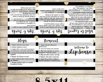 LipSense Foldable Pamphlet, LipSense Brochure, LipSense Digital Download, Digital Files, How to Apply, LipSense Party, LipSense Marketing
