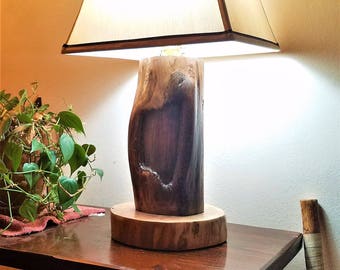 Wood table lamp | Etsy