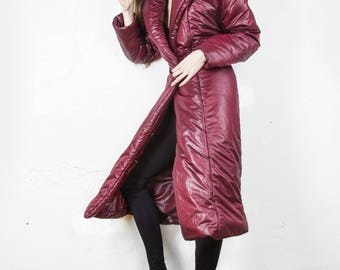 Long winter down coat