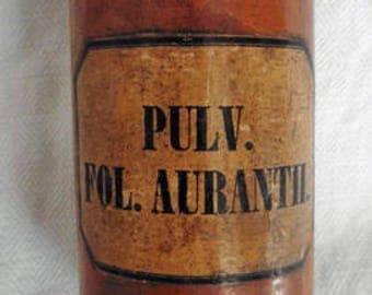 Antique French Apothecary Wooden Bottle Box