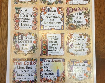 bible verse sticker etsy