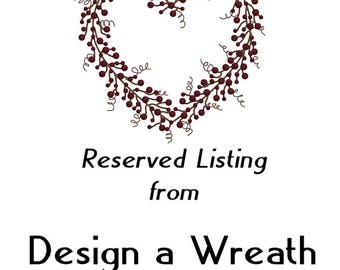 RESERVED LISTING For DANIELLE - Fall Front Door Wreath - Storm Door - Bittersweet Primitive Wreath - Farmhouse Door Wreath - Rustic Wreath