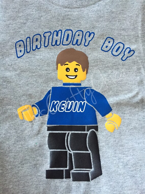 etsy lego birthday shirt