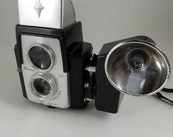 Kodak Brownie Starflex outfit. Includes camera, flash and original sales box