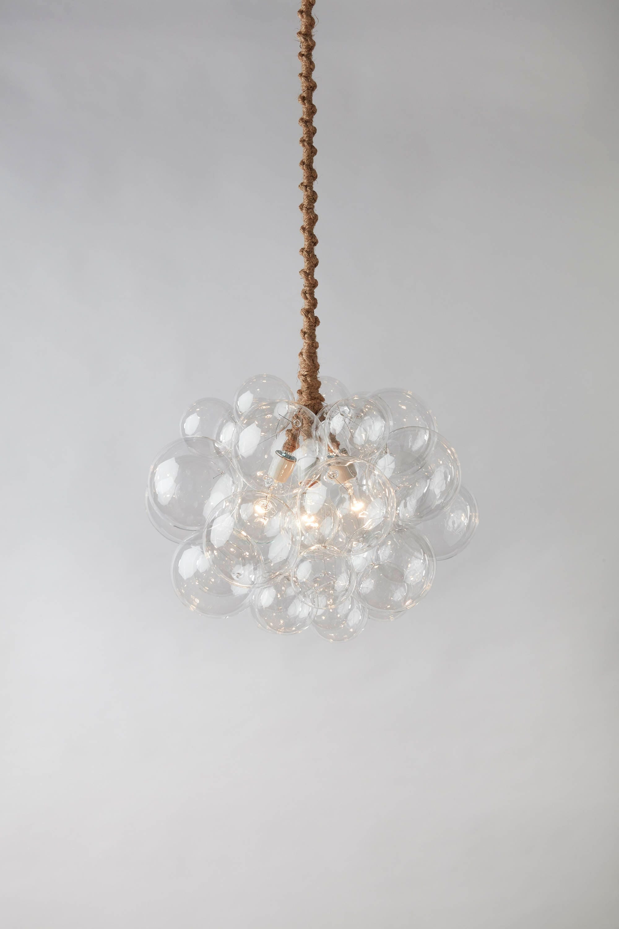 linear bubble chandelier