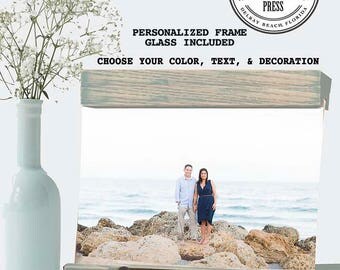 Engagement Gift Frame personalized gift for engaged couple, Engagement Frame with names and date, She said yes Engagement Party Gift