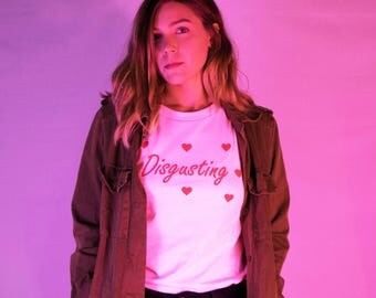 Disgusting Shirt, 90s shirt, 80s shirt, tumblr shirt, pastel goth, pastel grunge, 90s grunge, trendy shirt, aesthetic, hipster shirt