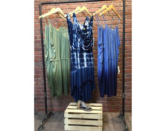 Industrial Pipe Clothing Rack - Dress Rack - 48" Wide
