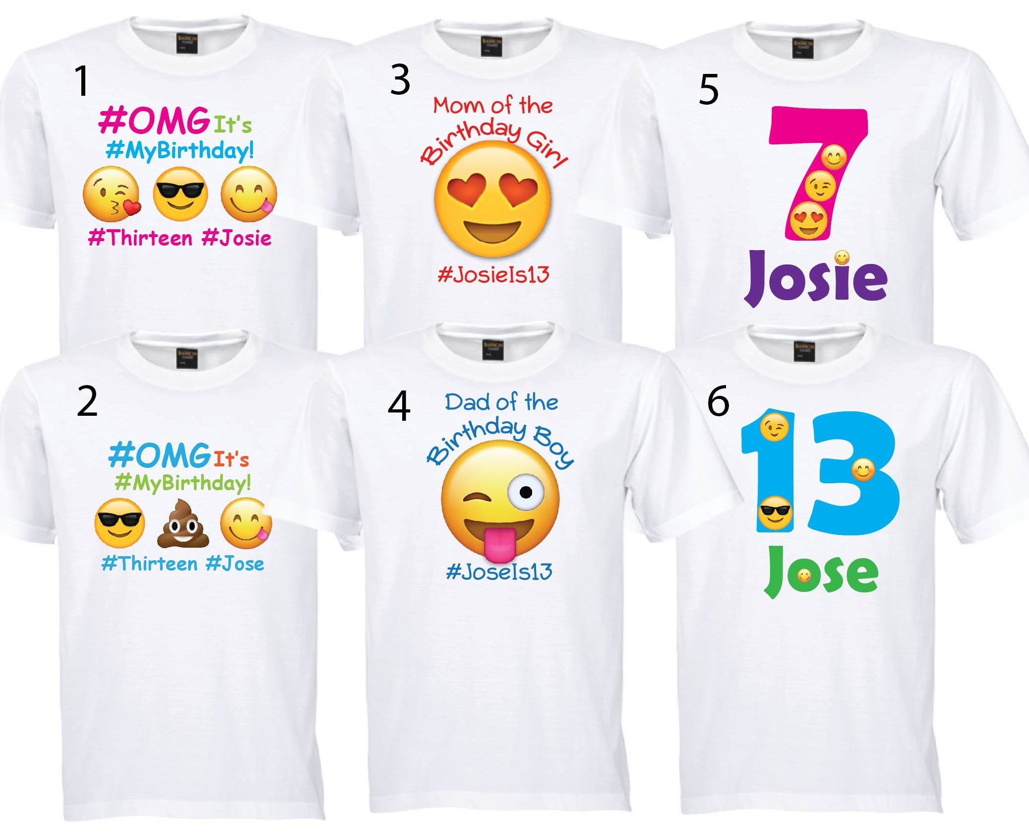 group emoji shirts