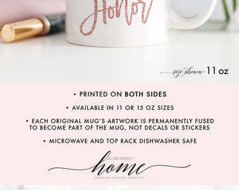 Pink Maid of Honor Mug, Bridesmaid Mug Gift, Mug Gift Maid of Honor, Be My Maid of Honor, Maid of Honour Gift, Will You Be My Maid of Honor?
