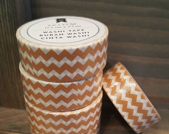 American Crafts Washi Tape - Orange Chevron