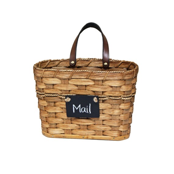 Custom Large Hanging Mail Holder Basket w/ Handle