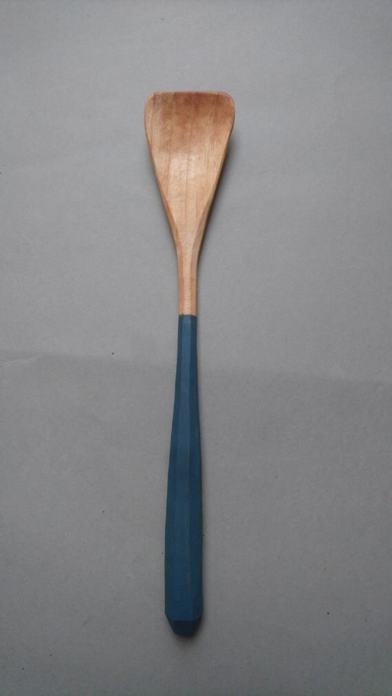 Hand carved Cherry wood Scoopula Scooping Spatula