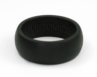 Custom Silicone Ring - Black