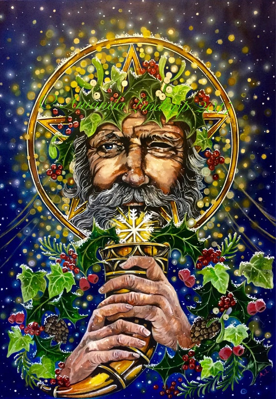 NEW HAPPY YULE Greeting Card