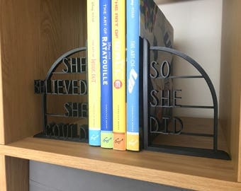 Scoring Wilder themed 3D Printed Book End (Motivational Quote) R.S Grey