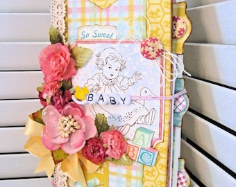 Handmade Baby Book in Midori Travel Style Format