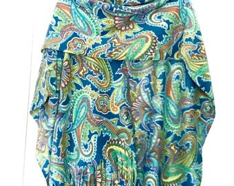 PDF Crochet Pattern Indian Summer Ruana Wrap Shawl