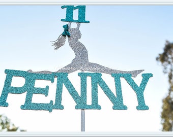 Gymnastics Cake Topper - Gymnastics Party Decorations - Nastics Party Decor - Gymnastics Birthday Party Cake Topper - Centerpiece Pick