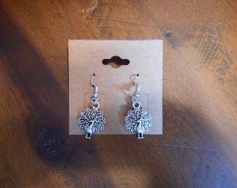 Paradise Island Peacock Post Earrings
