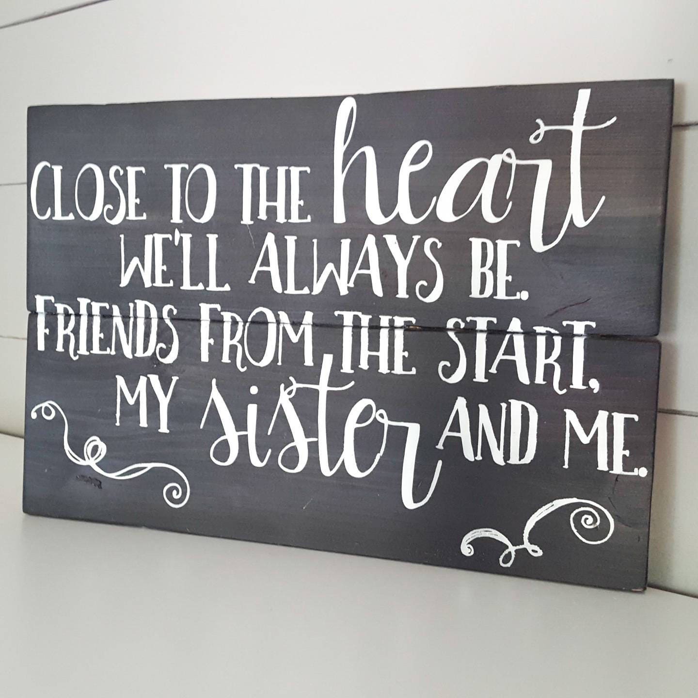 Sister wood sign Sister signs sisters sign sister quotes