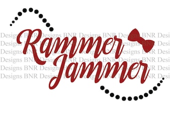 Rammer Jammer SVG, Alabama, Crimson Tide, SVG File, DXF File, Cricut File, Cameo File, Silhouette File