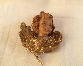 Vintage Depose Italy Cherub Ornament