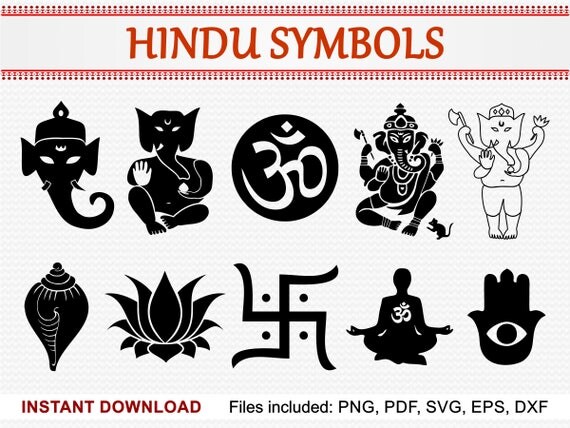 hindu-symbols-set-of-10-commercial-use-clipart-lord-ganesha