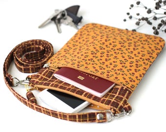 Small travel purse sling bag crossbody purse travel document purse crossbody iphone case samsung travel document holder shoulder