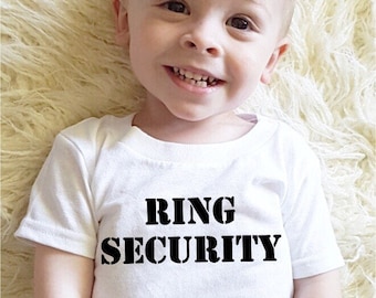 Ring bearer shirt gift for ring bearer ring security shirt ring bearer onesie groomsmen shirts wedding party shirts wedding party men gifts